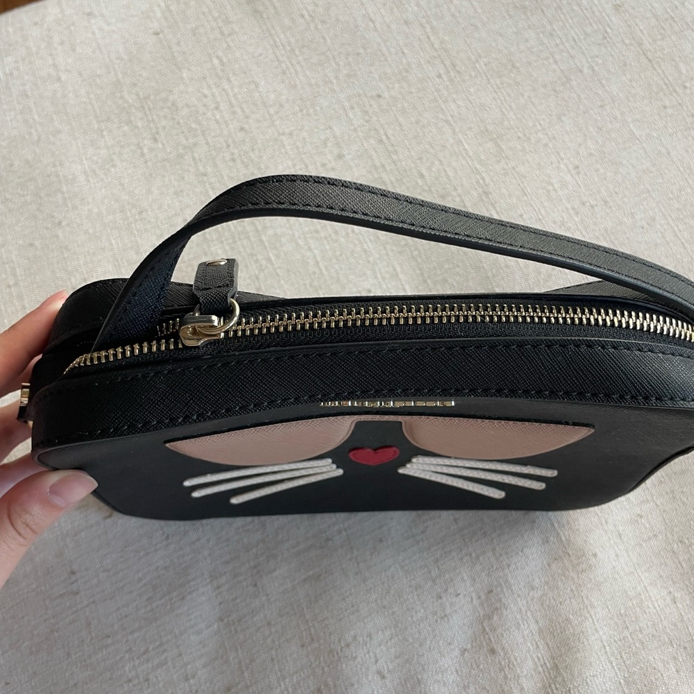 Karl Lagerfeld Paris Maybelle Cat Crossbody Bag - Picture 3 of 7